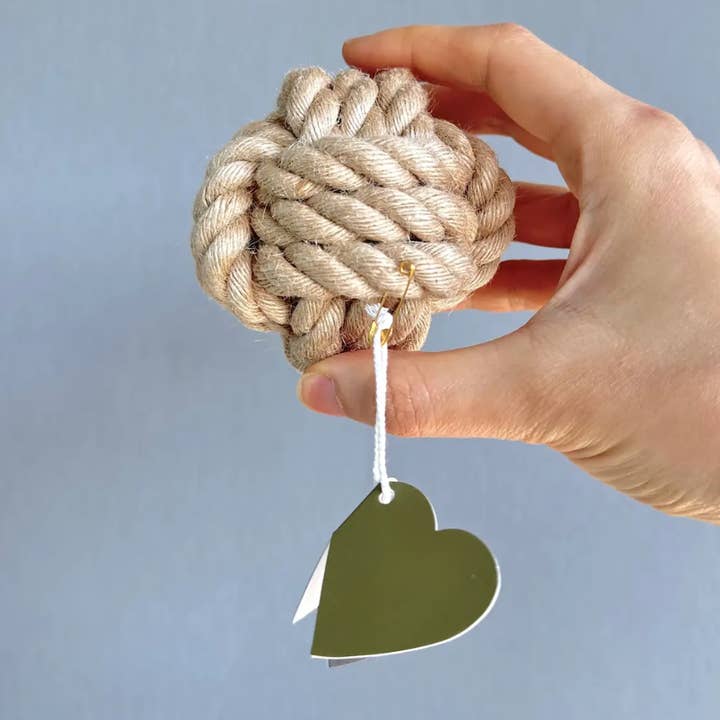 Giocattolo per cani in corda di canapa, Giocattoli da lancio per cani, Giocattolo da masticare per cani per la vendita all'ingrosso da parte di Monli Handcrafted Pet Toys