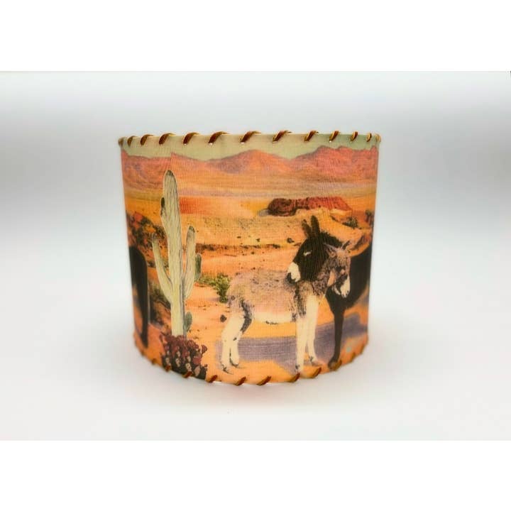 Red Dirt Ranch Clothing Company - Wholesale Lamp Shade - Lampshade Two Burros 14-inch Large3