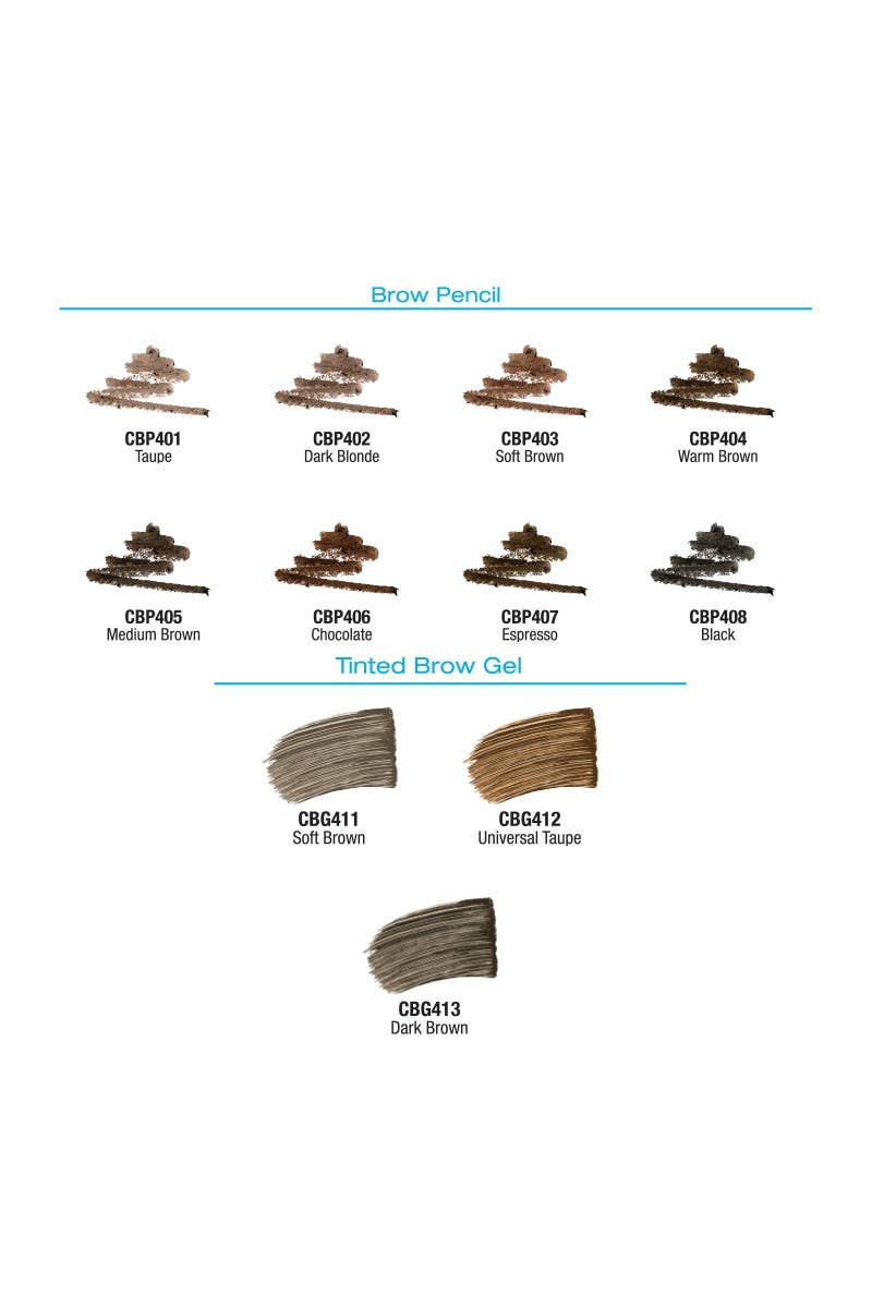 PINEAPPLE Beauty - Vente Crayons à sourcils/de remplissage - LA Colors CAD77.1 Ensemble de Présentoir Crayon & Gel Browie Wowie -1804