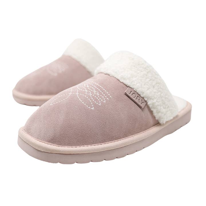 Jory - Wholesale Slippers - Women's - Western Cowgirl Dolly Square Toe Slippers | Blossom (pink)