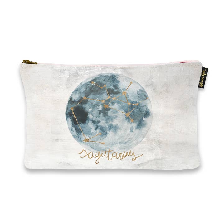 Oliver Gal Sagittarius Constellation Art Pouch (Size 9x6) for wholesale by The Oliver Gal Artist
