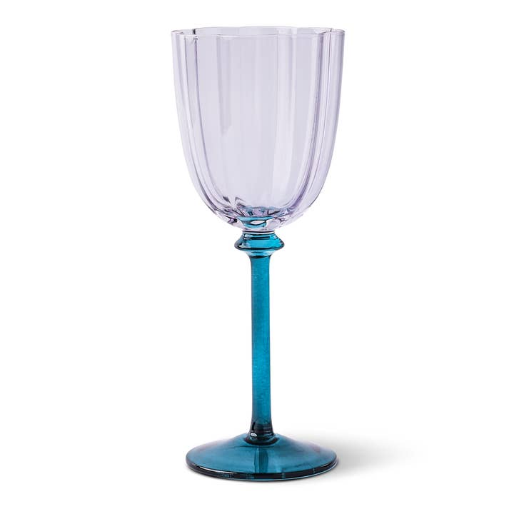 Verre à vin bicolore 10,1 oz - Violet et sarcelle pour la vente par Core Home