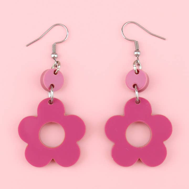 Orecchini Rose Flower Power per la vendita all'ingrosso da parte di Sour Cherry