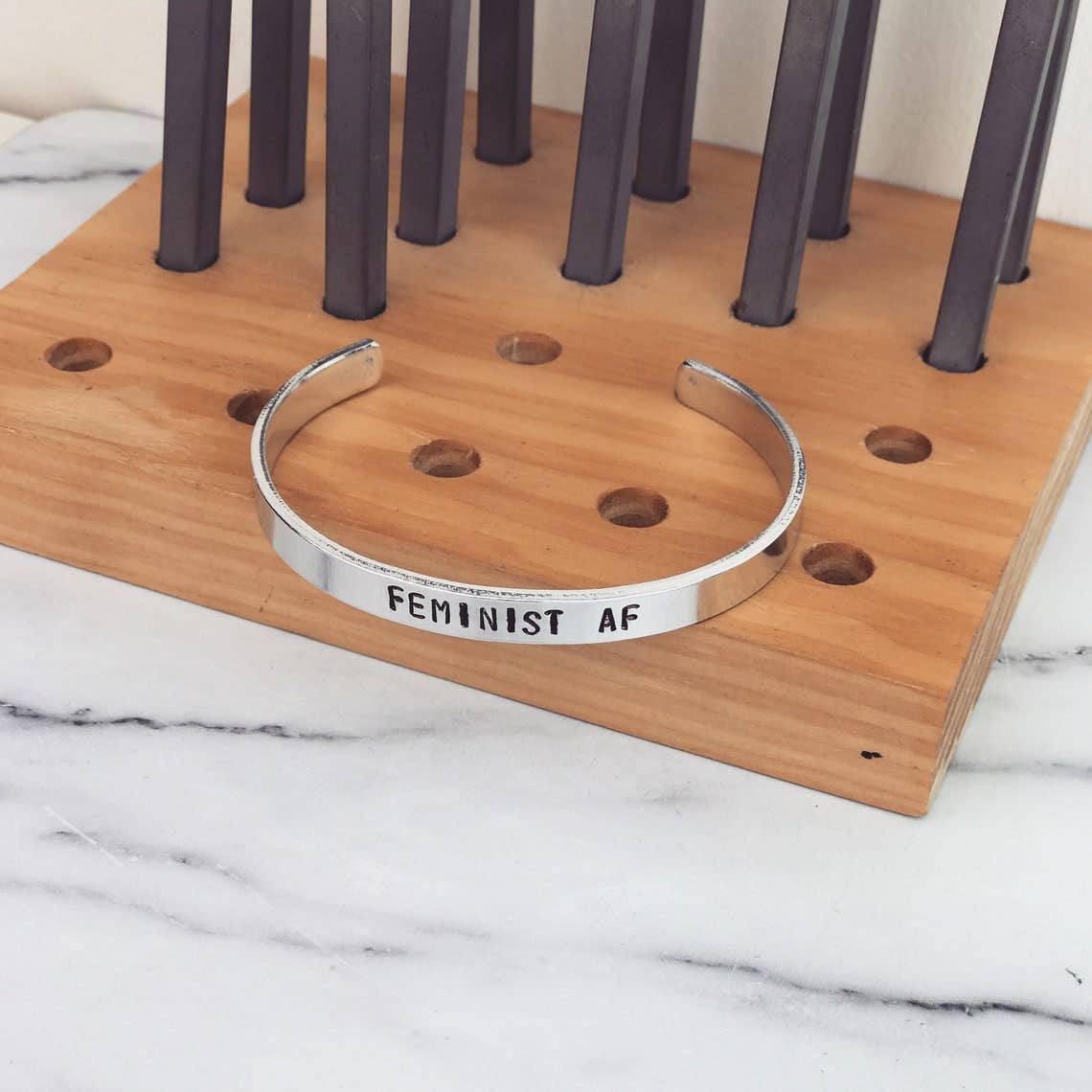 Black Tied - Wholesale Cuff Bracelet - Feminist AF Bracelet | Feminism Empowerment Strength Rights1