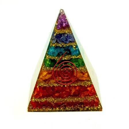 Fantasy Gifts - Wholesale Spiritual Stone/Crystal - Chakra Orgonite Pyramid