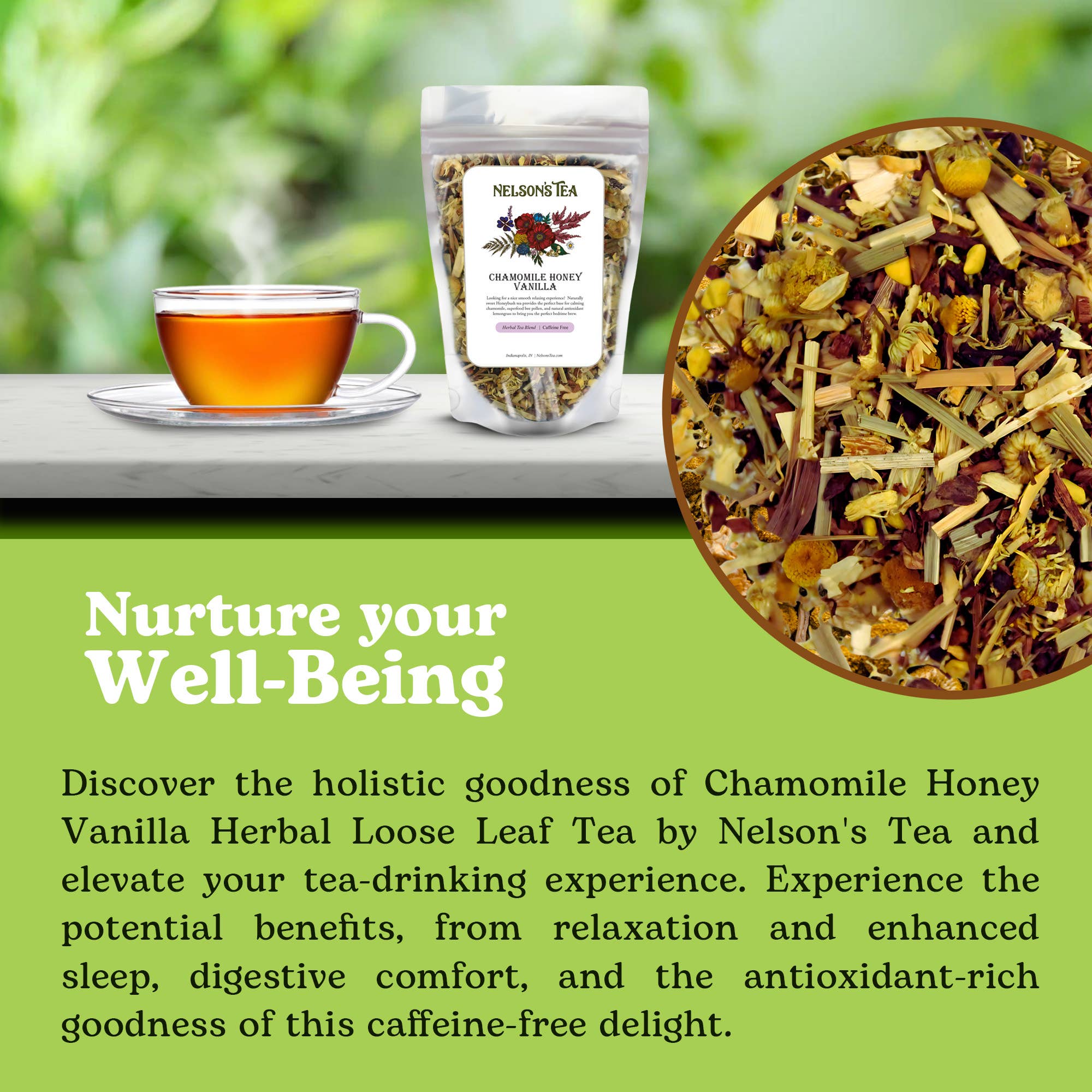 Nelson's Tea - Wholesale Loose Tea - Chamomile Honey Vanilla2