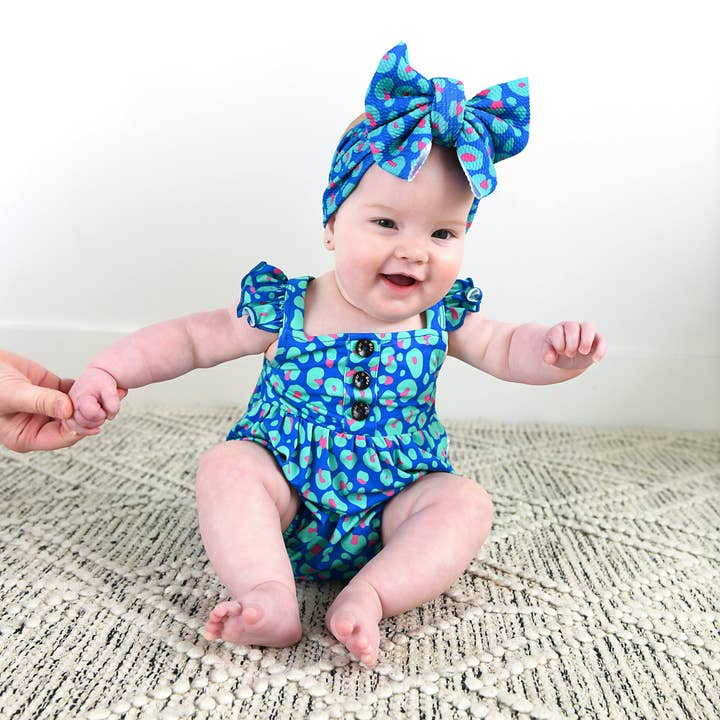 Gigi and Max - Wholesale Fashion Headband - Baby - Miley Leopard Headwrap Baby Hair Accessory