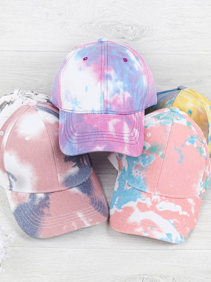 Dye Color Baseball Fashion Cap for wholesale by MYS Wholesale Inc