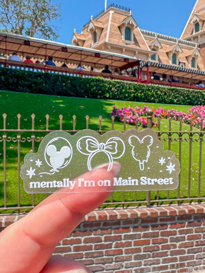 Mentally on Main Street Vinyl Sticker for wholesale by Sunbeam Shop Co