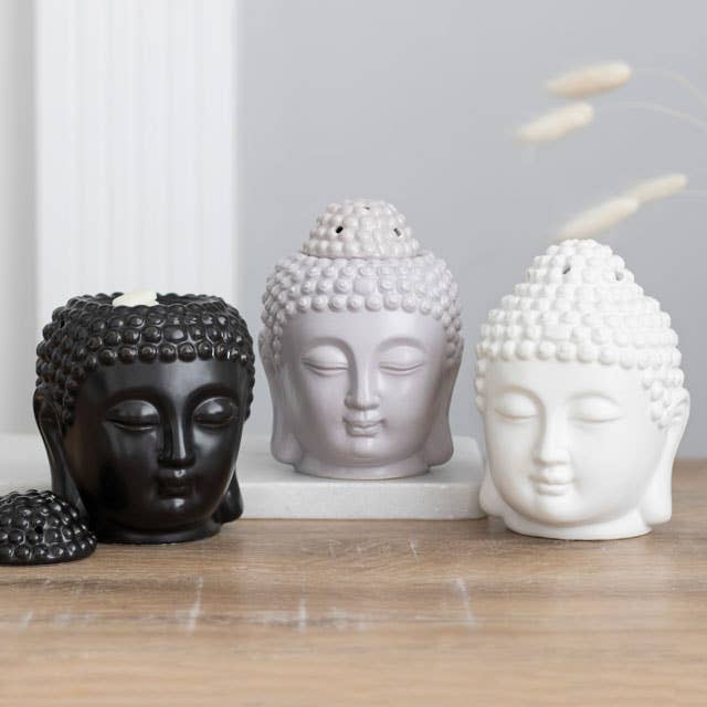 Something Different Wholesale - Wholesale Oil Warmer - Black Buddha Head Oil Burner and Wax Warmer5