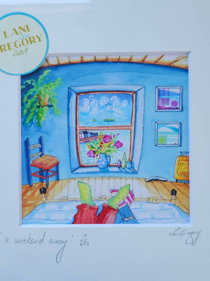" a weekend away"
Limited edition print for wholesale by Lani Gregory - Art