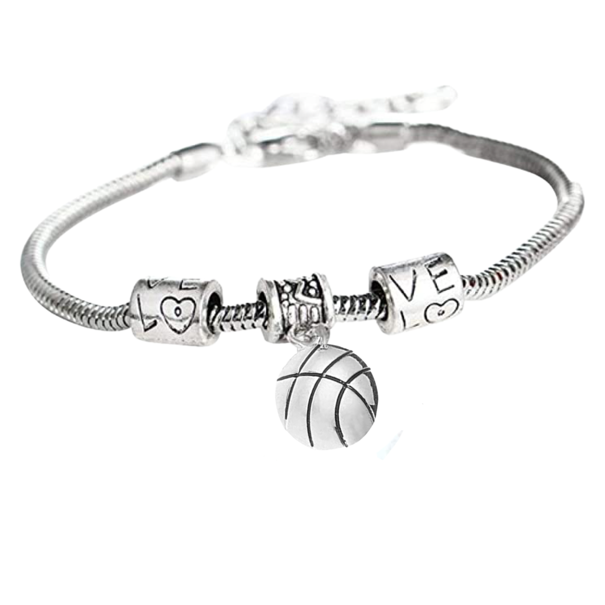 Sportybella – wholesale Berlockarmband – Basketboll Kärlekscharmarmband0