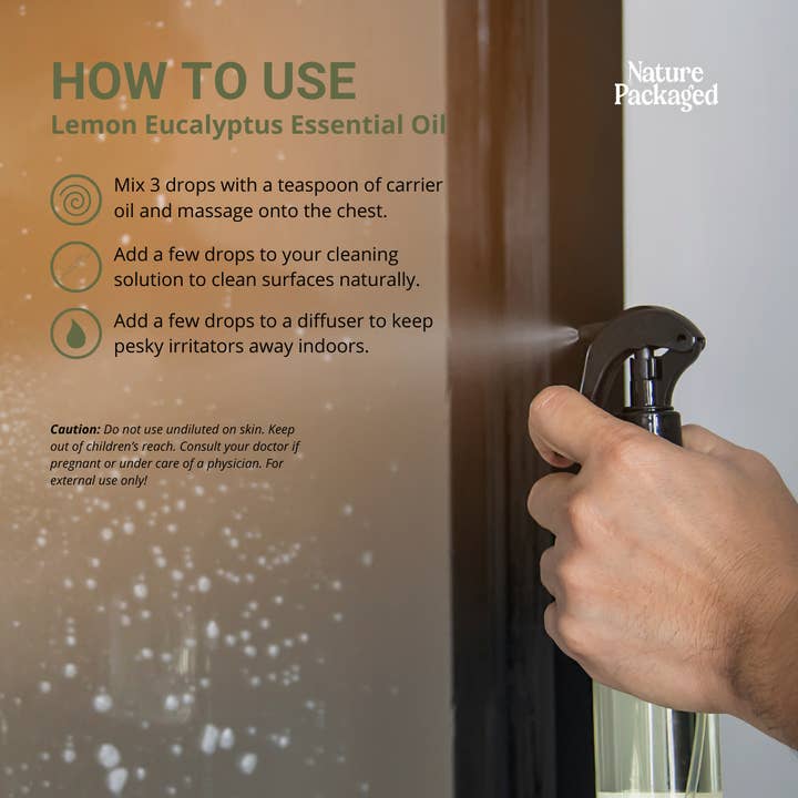 Nature Packaged - Vente Huile essentielle - Huiles essentielles d'eucalyptus citronné, 100 % pures, provenant directement de la ferme4