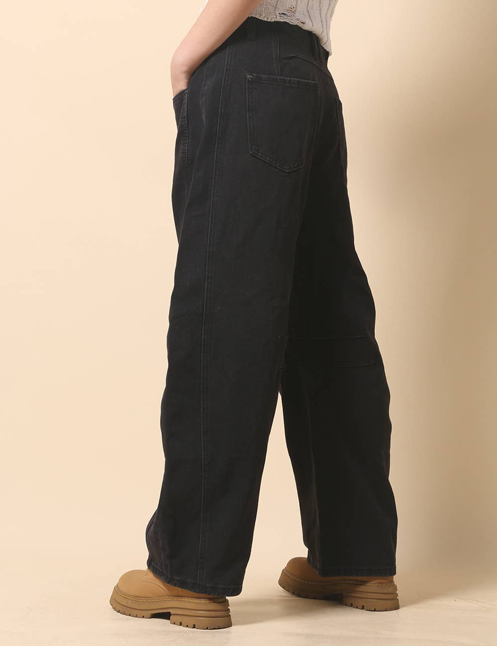 Sweetkama – Engroshandel Jeans - Dame – Damejeans med høj talje og vide ben i tøndeform, Barrel Denim SKP52245