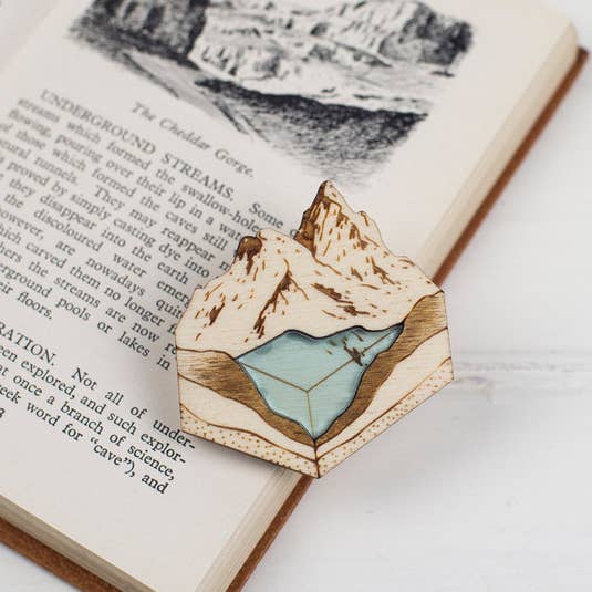 Glacial Lake Brooch for wholesale by Kate Rowland