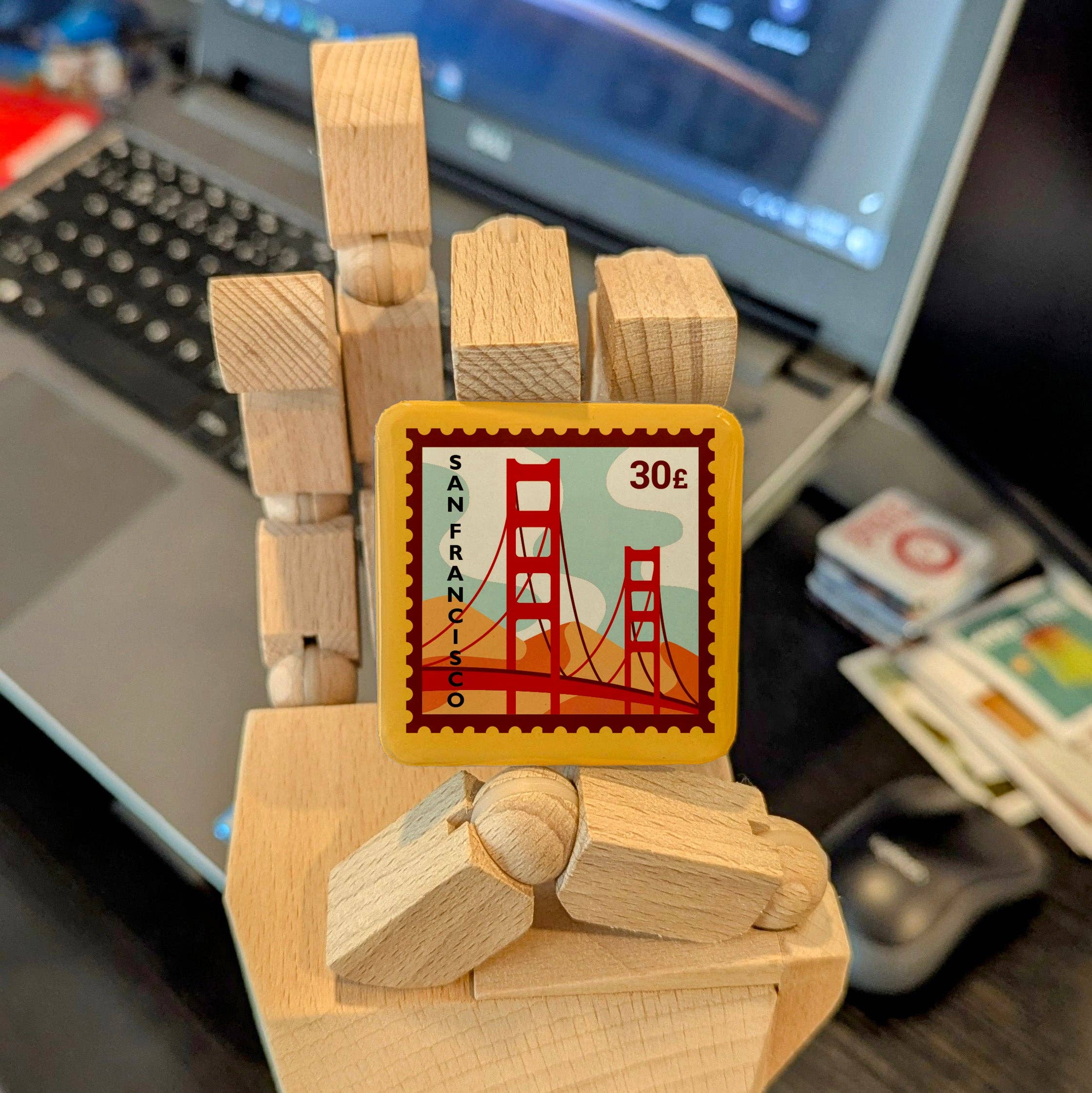 PhiloPerse - Venta al por mayor Imanes - Imán de nevera de correos de San Francisco6