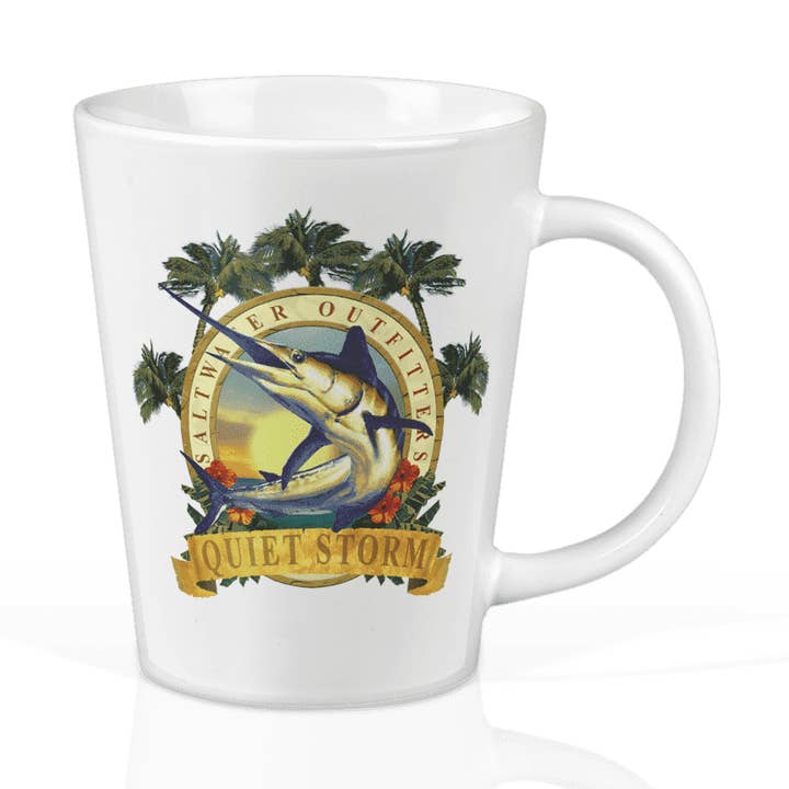 Collection de tasses à café en céramique 12oz personnalisée Fisherman's Soul pour la vente par Matrix