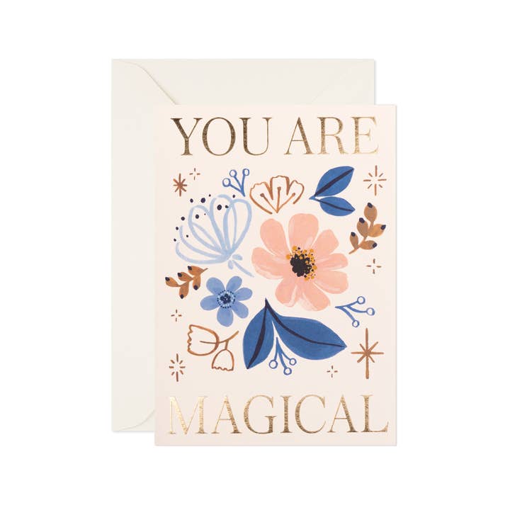 Day One Paper Co. - Wholesale Everyday Greeting Card - Everyday Greeting Card "You Are Magical" with Gold-foil