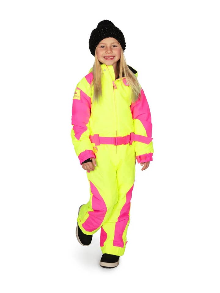 Tipsy Elves – wholesale Skidoverall – barn – Snödräkt för barn i pulverblaster - Neon ungdomsskiddräkt