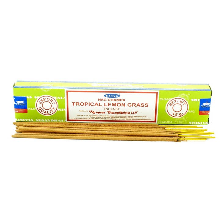 Tropical Lemongrass Incense Sticks - Satya for wholesale by Wolf & Wilde