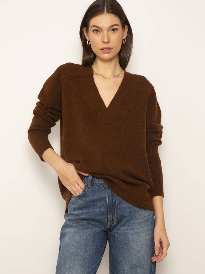 Yorke Oversized Vneck for wholesale by Central Park West