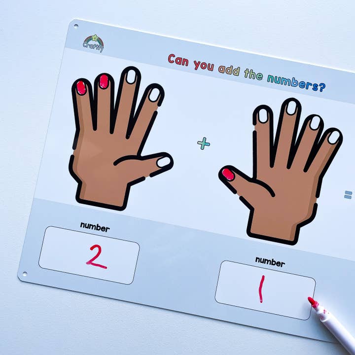 Lære at tælle fingre whiteboard for engroshandel hos Craftly Ltd