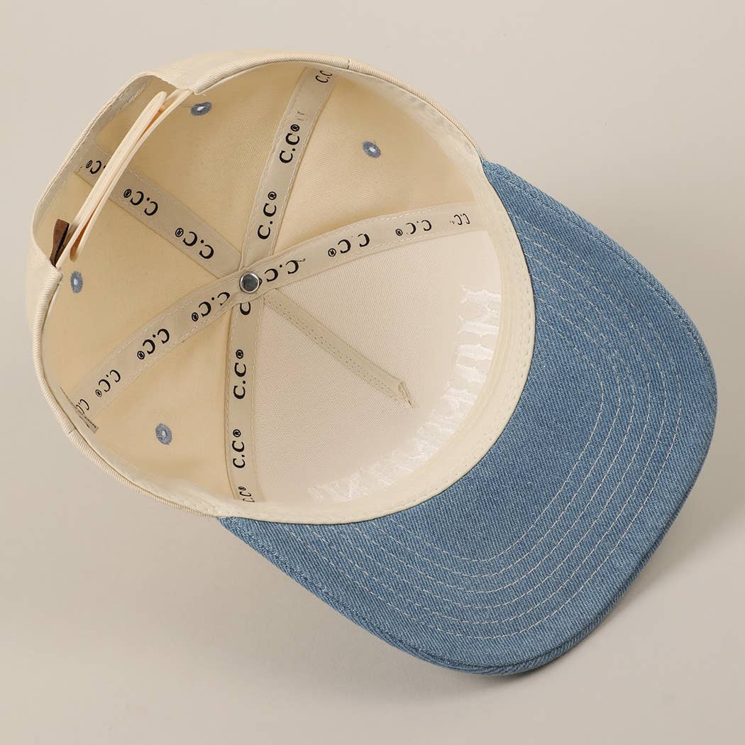 Fashion City – wholesale Trucker hat – Unisex – MOMMIN' Letter Embroidery Two-Tone Trucker Hat12