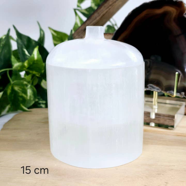 Rock Paradise - Wholesale Jar - Selenite Crystal Jar with Lid - Charging Stone1