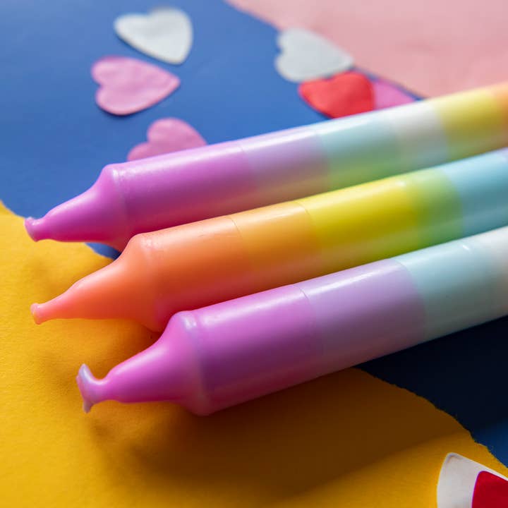 Dippy - Wholesale Tapered Candle/Candlestick - Rainbow Collection