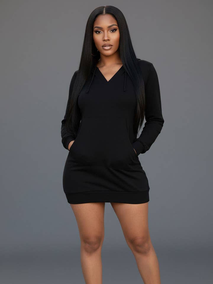 Vestido con capucha de felpa francesa para venta al por mayor de CAPELLA APPAREL