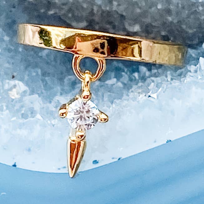 Harlow i guld - 18 k guld øre manchet for engroshandel hos Izzy + Jo