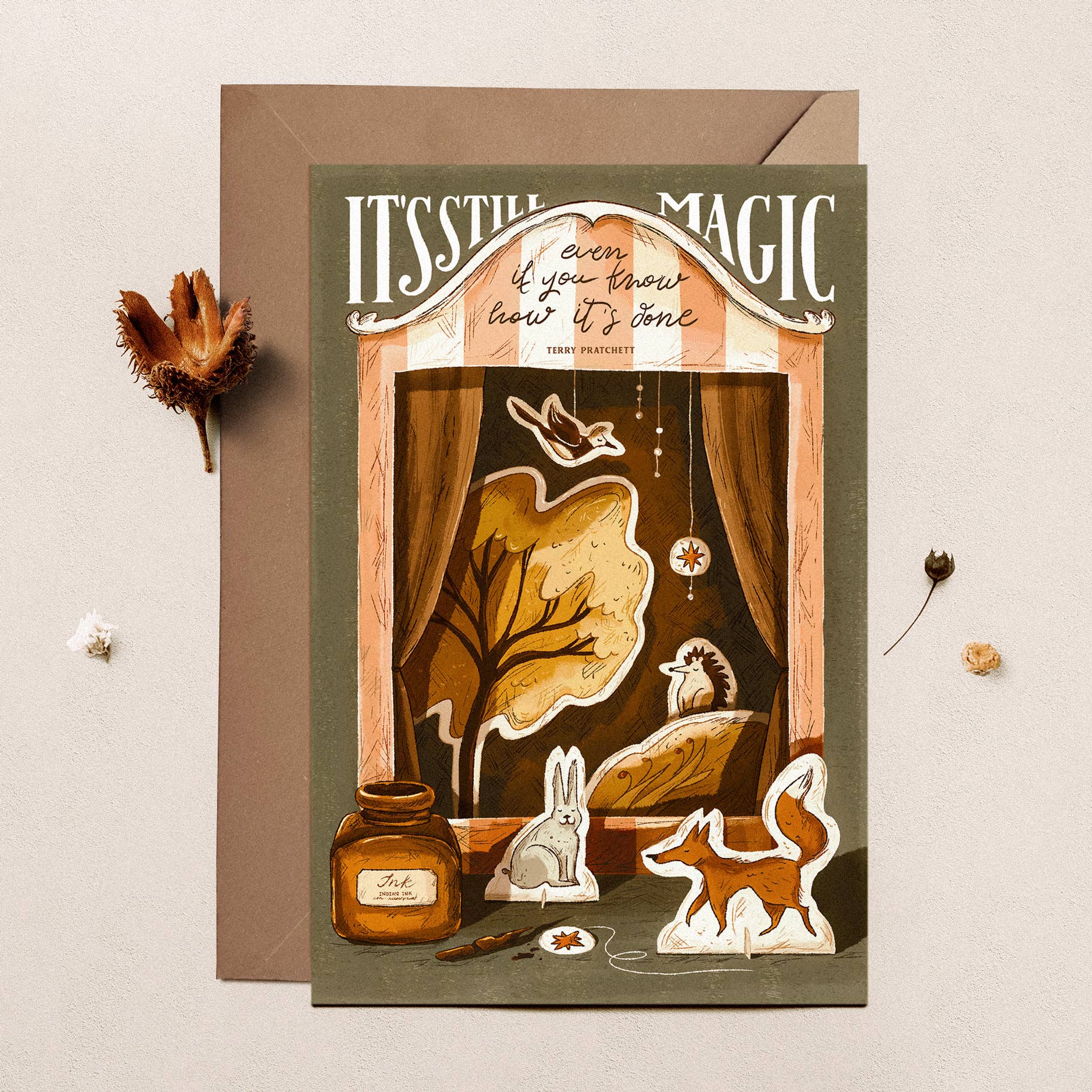 So Quiet - Wholesale Postcard - Paper Theater Postcard0