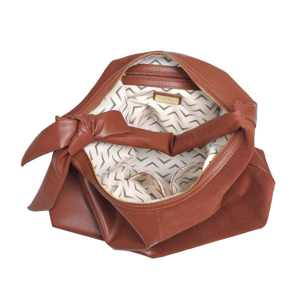 Moda Luxe - Wholesale Shoulder Bag - Women's - Hazel - Genuine Suede Knot Hobo15