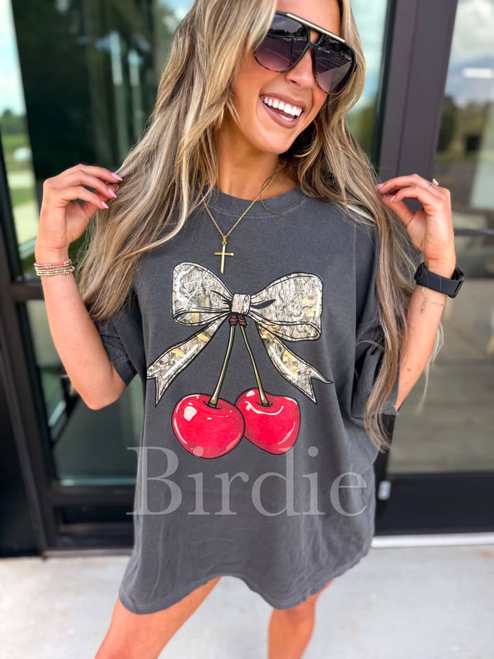 birdie - Wholesale T-Shirt (Graphic) - Women's - Camo Cherries Pepper Graphic Tee 3