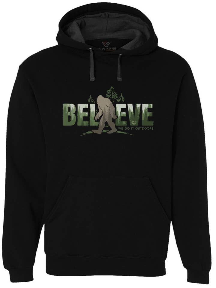 WoodZ Bigfoot Believe Pullover Hoodie for wholesale by PNW KYNE