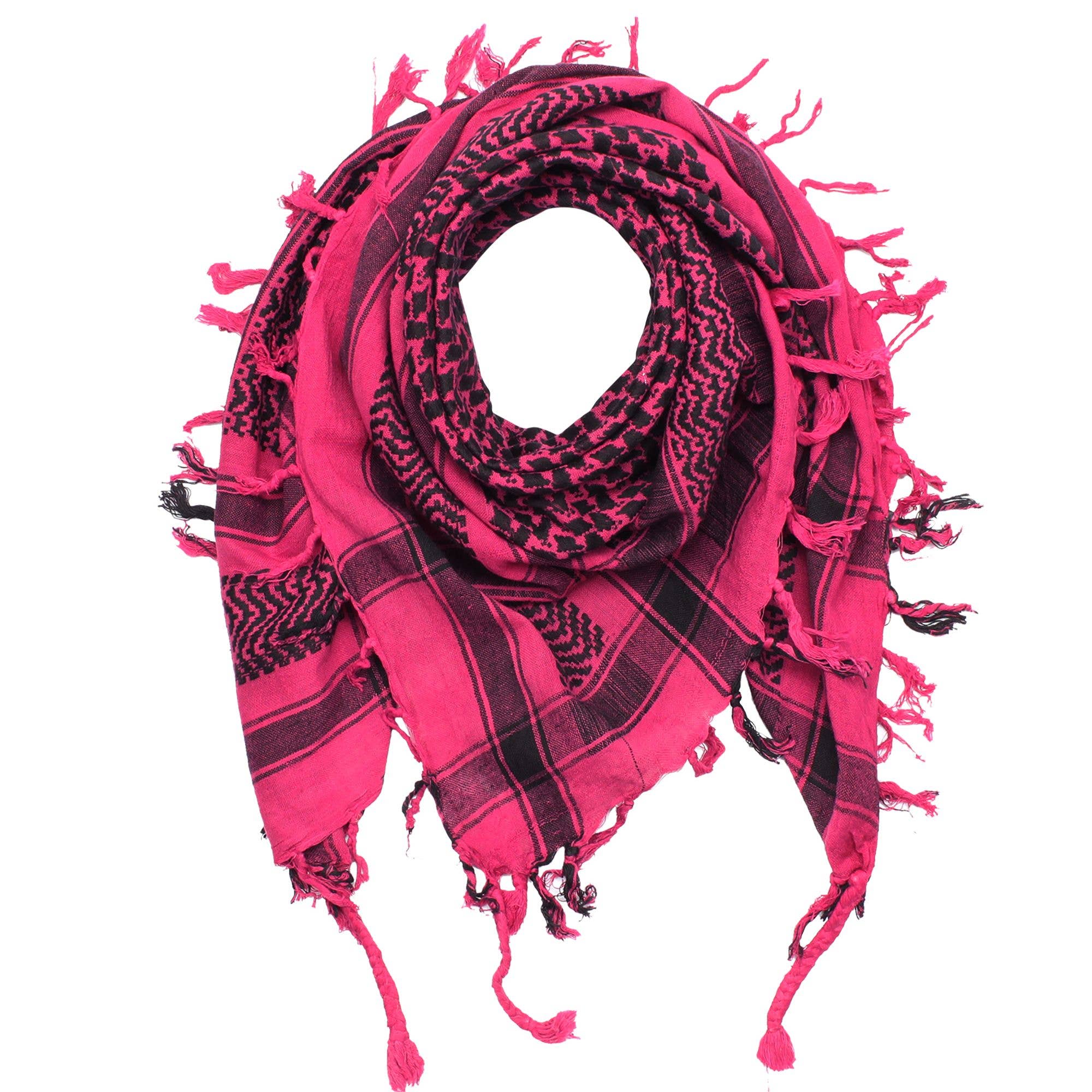 Tribal Trade GmbH - Wholesale Scarf - Unisex - Palituch pink black Kufiya PLO scarf0