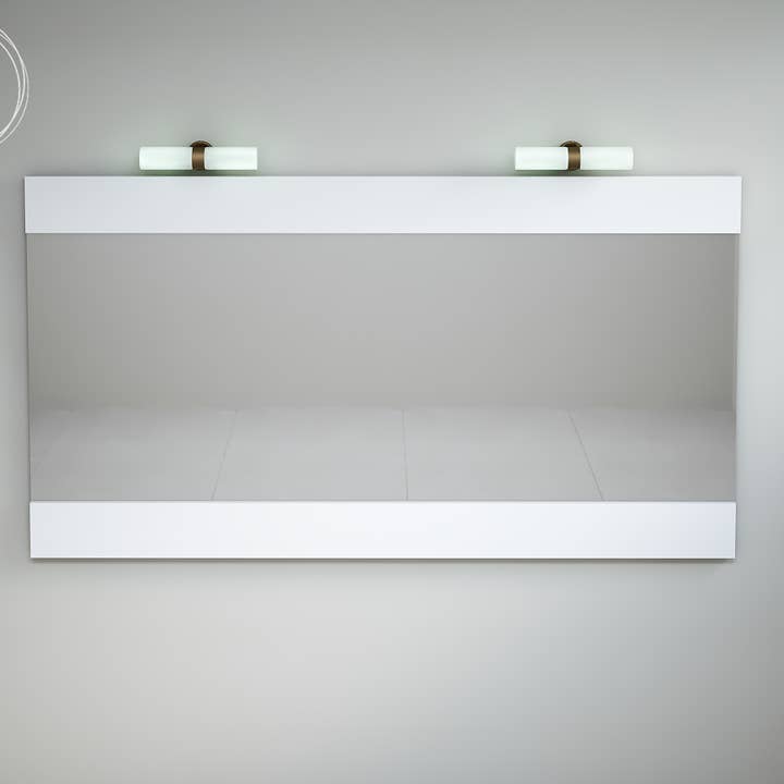 Espejo rectangular con marco de Solid Surface « EVOK » 110 cm para venta al por mayor de BAINS NEO