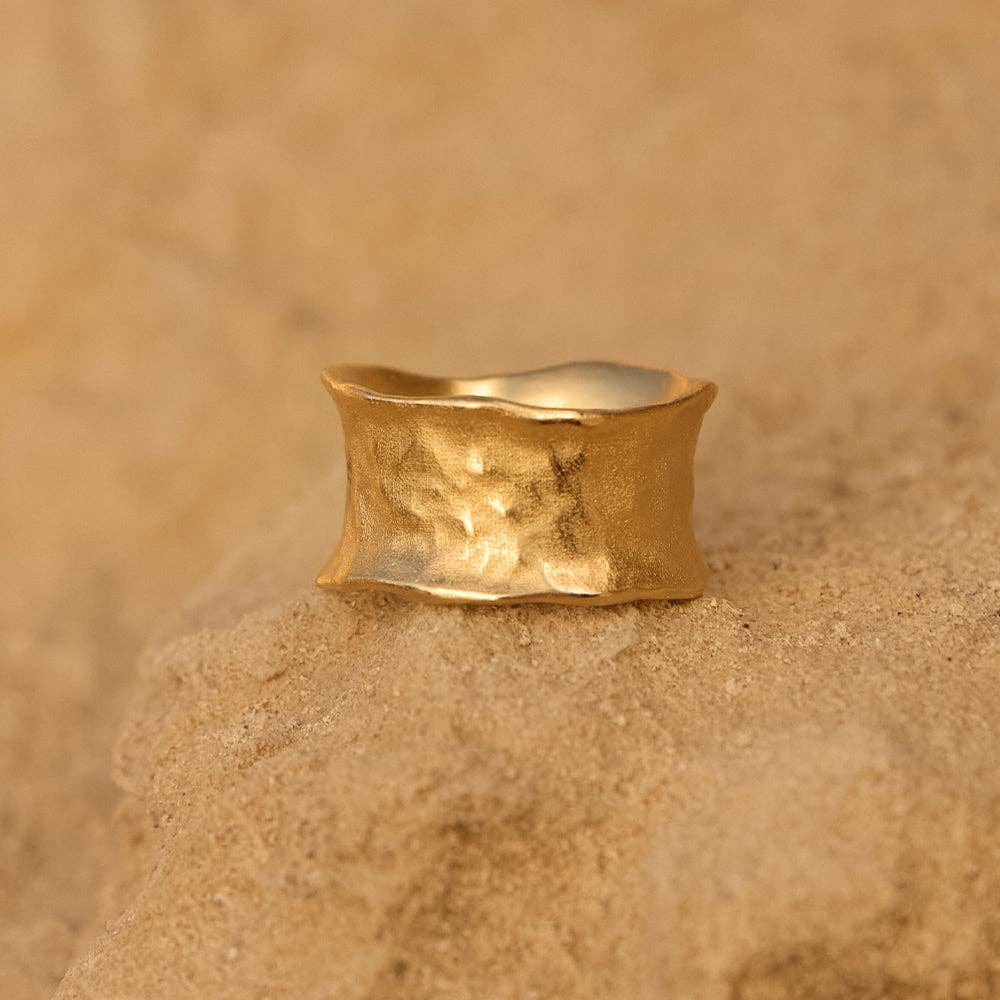 Agapée Jewelry - Wholesale Band/Stacked Ring - Lucca Ring | Jewelry Gold Gift Waterproof2