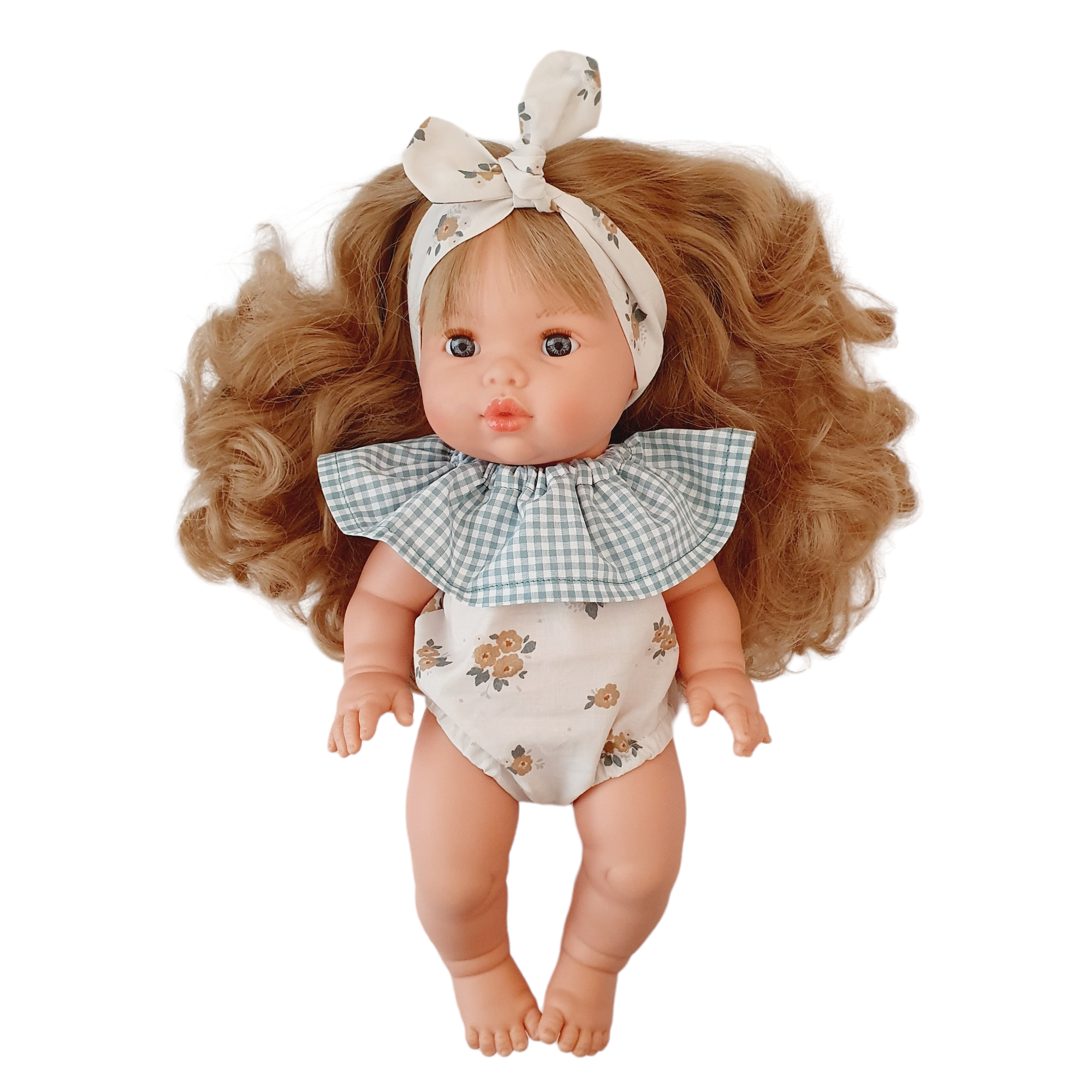 Maman Poule et Papa Coq - Wholesale Doll - Kids - VICHY/FLEURS romper2