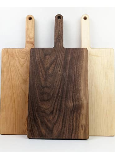 Wooden Charcuterie Board With Handle (Rectangular) for wholesale by Macon Makes