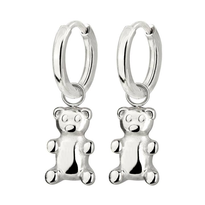 Conjunto de Argolas Fortune Bear Bebé Prata por atacado de Schmuckkollektiv GmbH