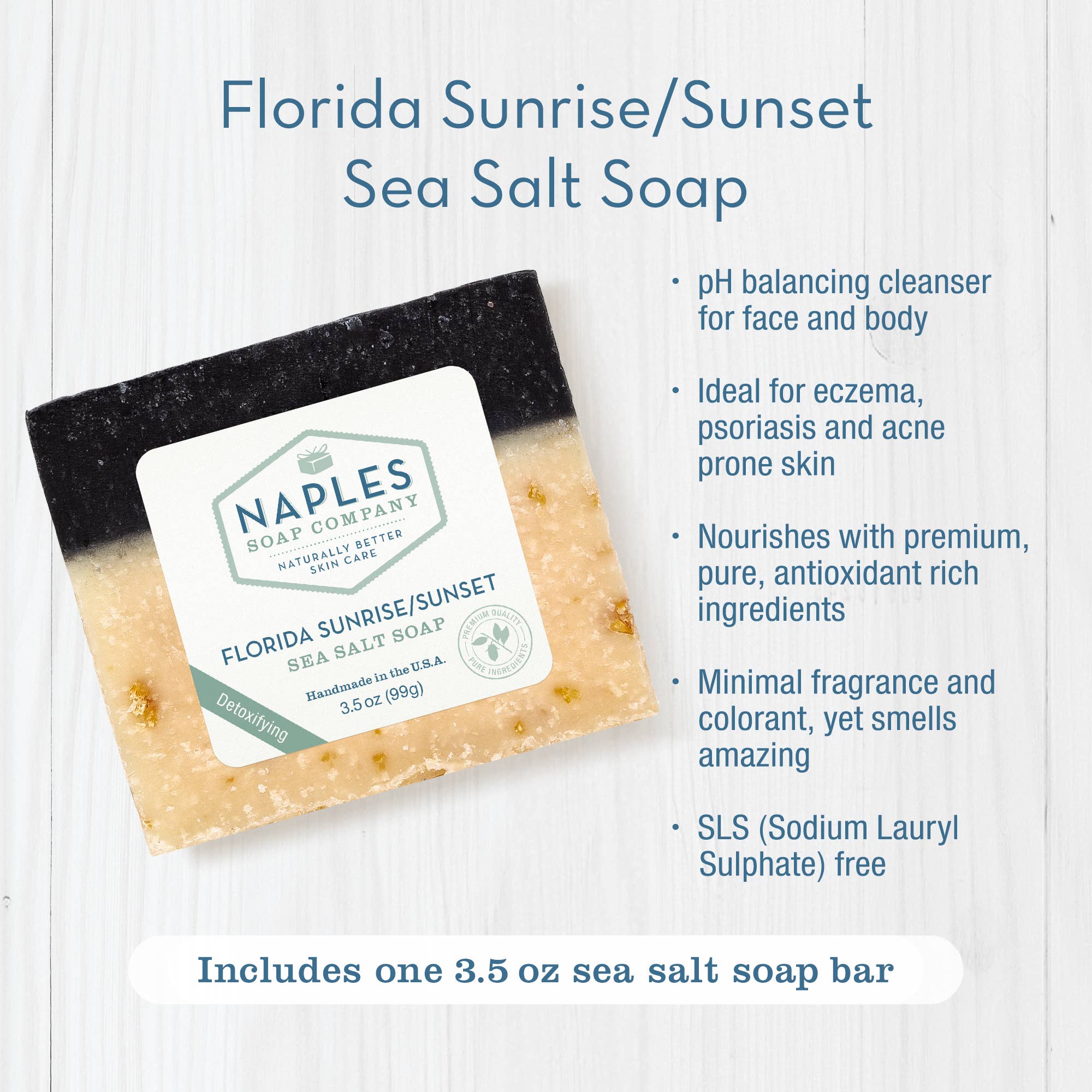 Naples Soap Company | Clean Beauty, Natural Bath & Body - Vente Pains de savon - Savon au sel de mer de Floride4