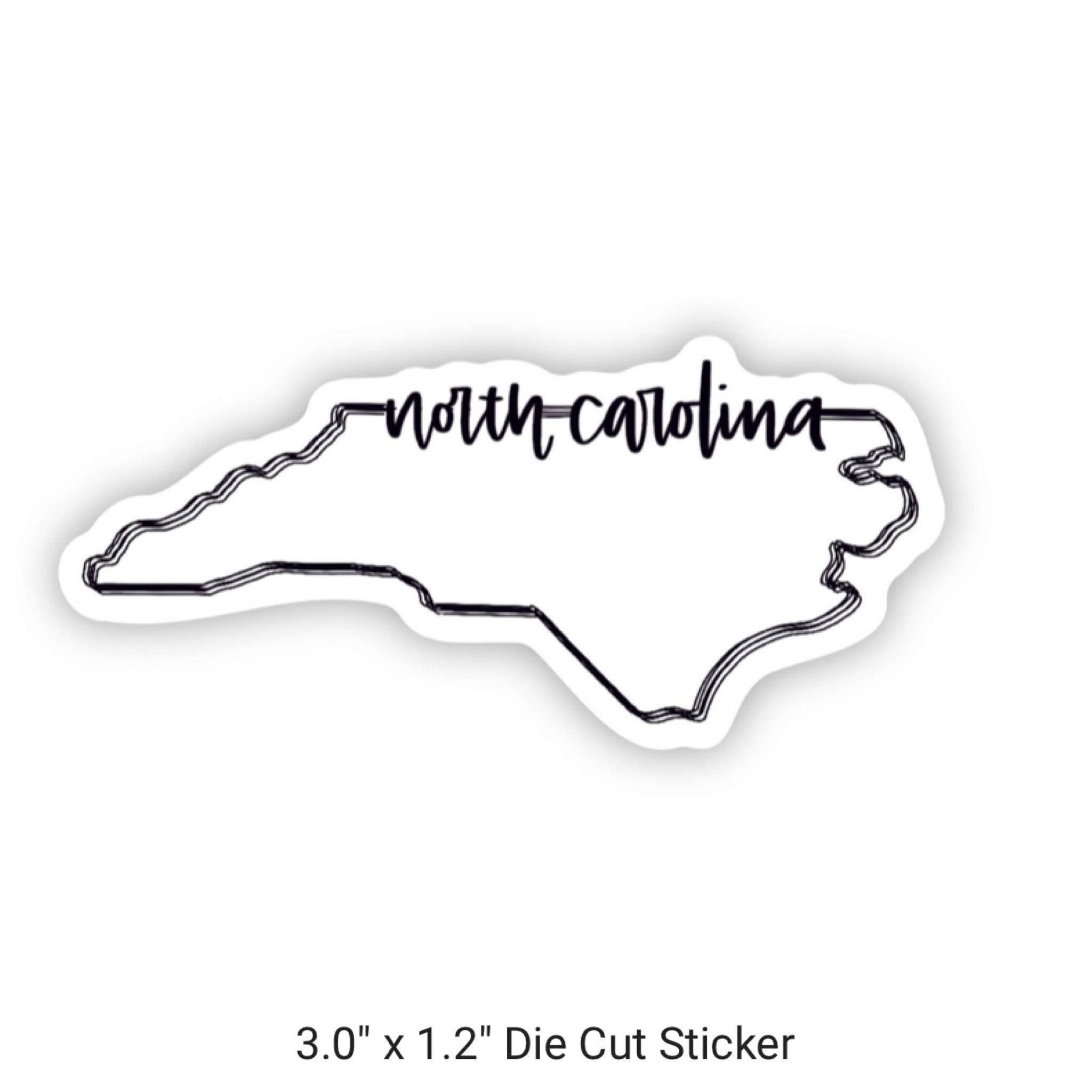 Positively North Carolina - Wholesale Sticker - North Carolina Minimalist Vinyl Waterproof Sticker6