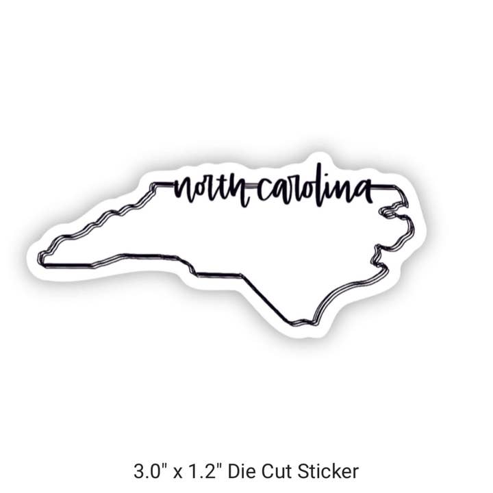Positively North Carolina - Wholesale Sticker - North Carolina Minimalist Vinyl Waterproof Sticker6