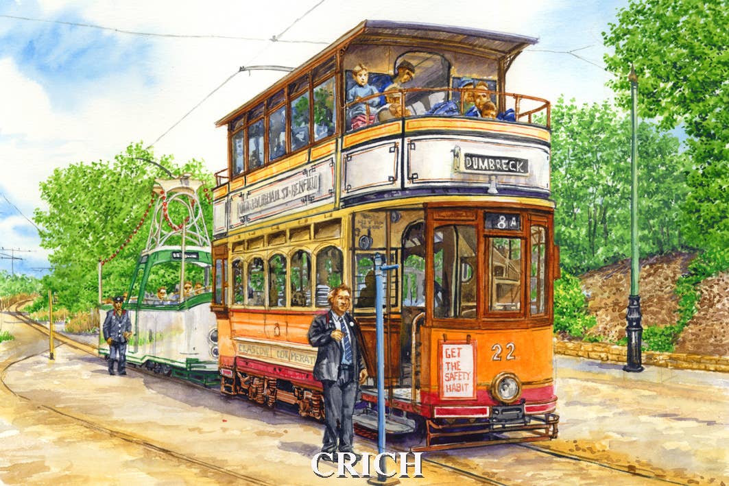 Robinson Collection – wholesale Magnet – Peak District. Fridge Magnet. Crich Tram Museum.0