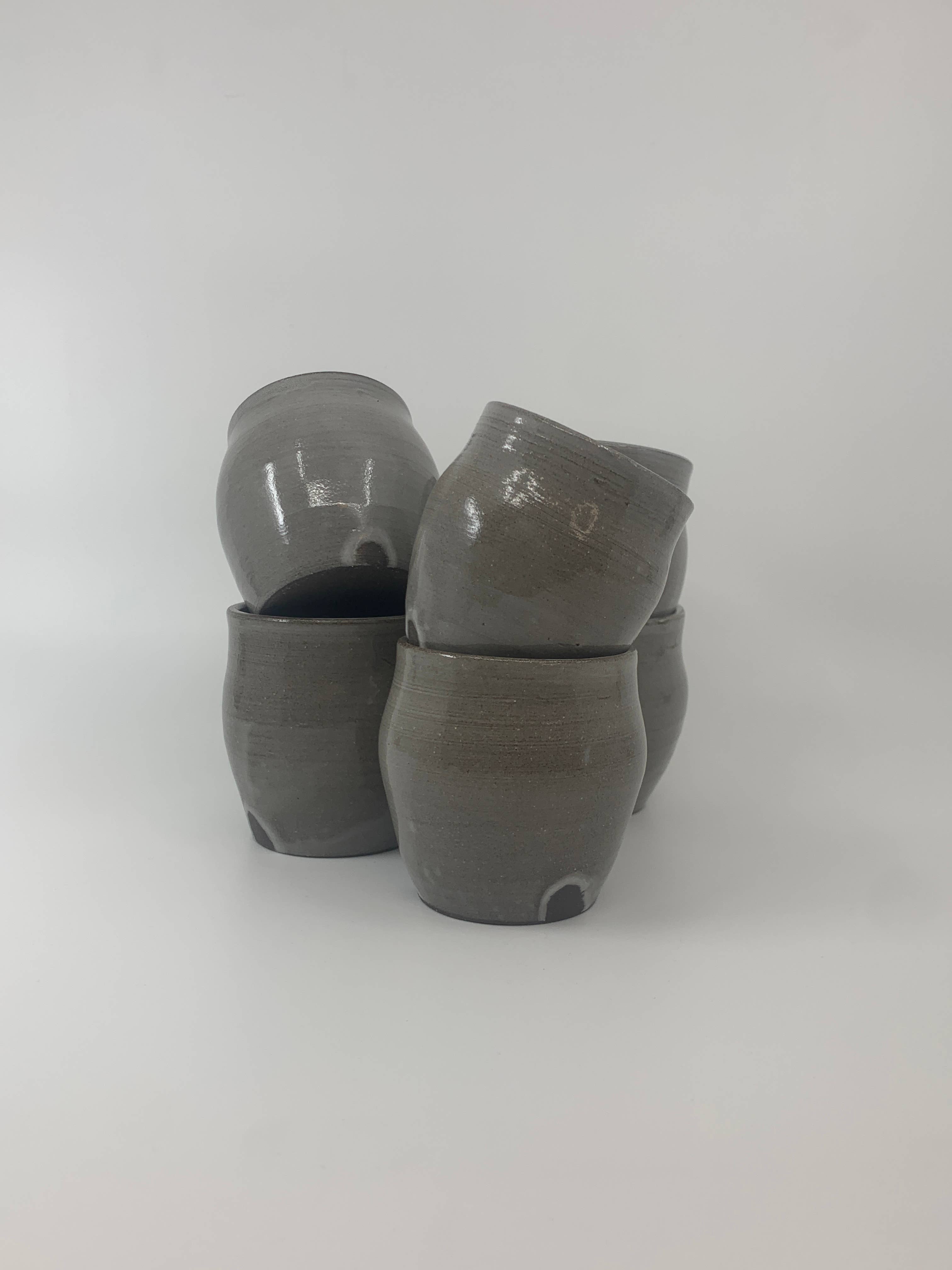 Katie Piro Pottery - Wholesale Drinking Glass/Cup - Handmade Little Sippers, Ghost White8