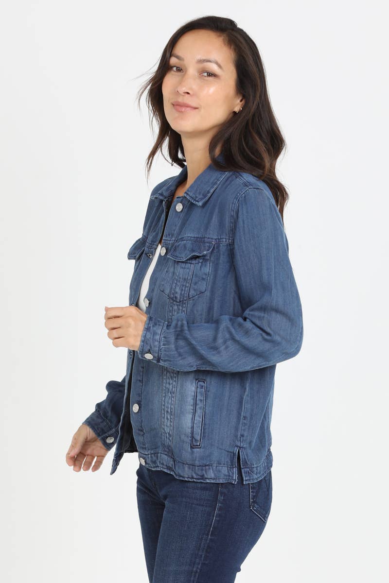Nostalgia - Wholesale Denim Jacket - Women's - NJ919-ASIS TENCEL DENIM JACKET8