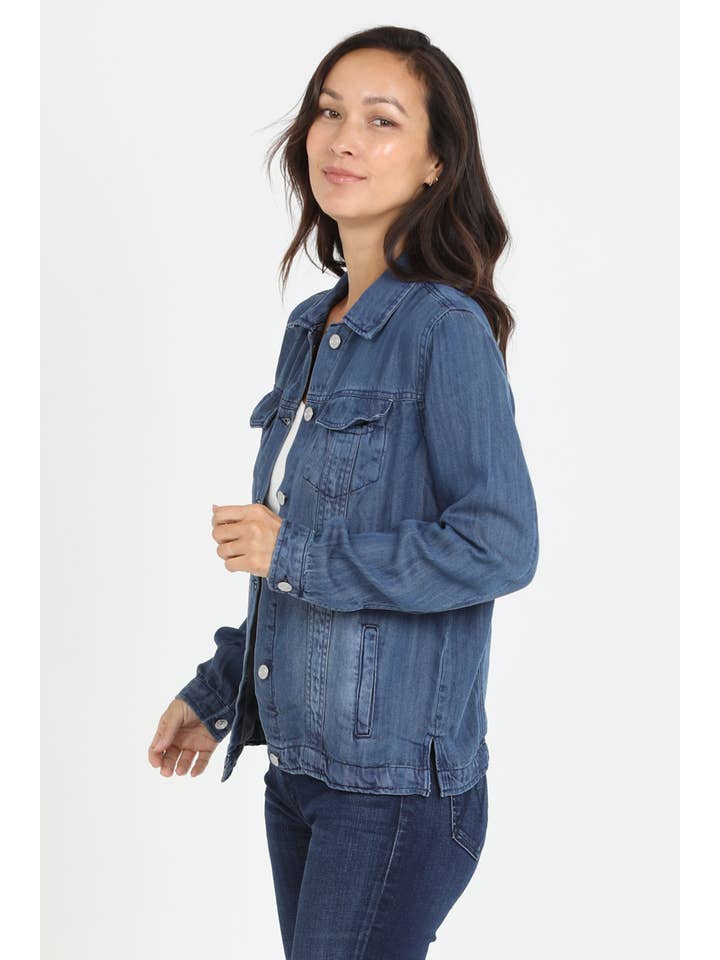 Nostalgia – Engroshandel Denimjakke - Dame – NJ919-ASIS TENCEL DENIM JAKKE8