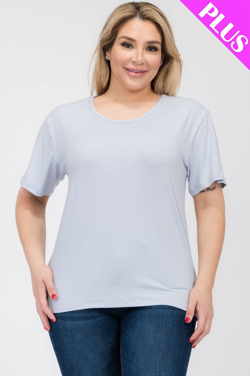 CAPELLA APPAREL - Vente T-shirt – femme - T-shirt basique à manches courtes grande taille4