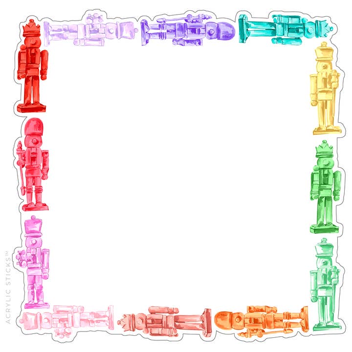 XO ACRYLICS | ACRYLIC STICKS - Wholesale Cheese Board - WOODEN NUTCRACKERS FRAME ACRYLIC CHARCUTERIE BOARD